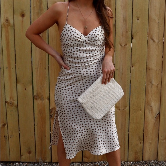 NWT Silk Slip Floral Midi Dress - Picture 5 of 9